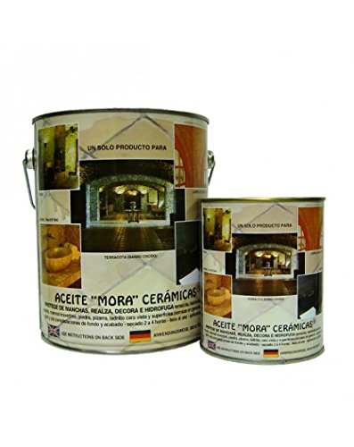 Aceite Mora especial para baldosas y suelos de barro cocido terracota, marmol envejecido, travertino, pizarra, piedra, mosaico hidraulico y ladrillo cara vista. Envío GRATIS 24 h. (4 L, BRILLO) Aceite Mora especial para baldosas y suelos de barro cocido terracota, marmol envejecido, travertino, pizarra, piedra, mosaico hidraulico y ladrillo cara vista. Envío GRATIS 24 h. (4 L, BRILLO)