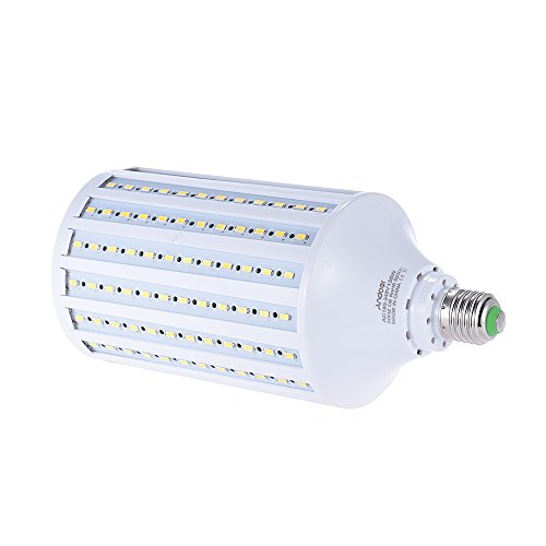 Andoer 135W LED Luz Bombilla Lámpara Bulb Suave Iluminación para Fotografía del Estudio 216 Perlas de 5500K E27