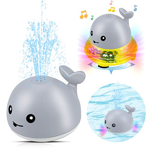 aovowog Juguetes de Baño Juguete Bañera para Bebé 1 2 3 Años,Juguete de Agua Rociador de Ballenas con Luz ,vehículo de Juguete Musical Juguetes Divertidos para Niños Niñas aovowog Juguetes de Baño Juguete Bañera para Bebé 1 2 3 Años,Juguete de Agua Rociador de Ballenas con Luz ,vehículo de Juguete Musical Juguetes Divertidos para Niños Niñas