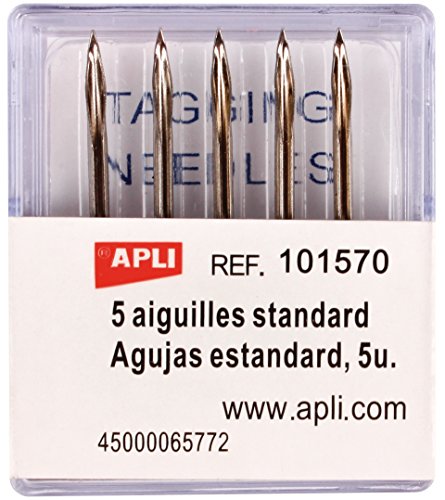 APLI 101570 - Pack de 5 agujas estándar para etiquetadora textil