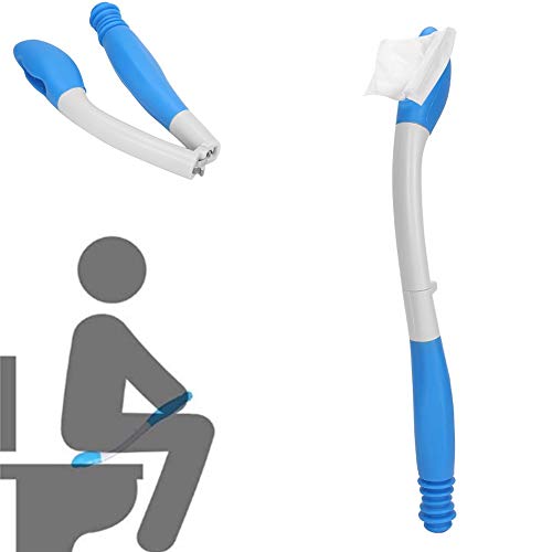 Ayuda para el inodoro Easy Wipe, papel higiénico Comfort Wiper plegable Soporte de asistencia para autolimpieza con agarre de tejido con ayuda de limpieza de largo alcance para la higiene del inodoro Ayuda para el inodoro Easy Wipe, papel higiénico Comfort Wiper plegable Soporte de asistencia para autolimpieza con agarre de tejido con ayuda de limpieza de largo alcance para la higiene del inodoro