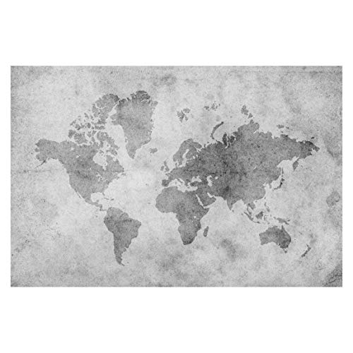 Bilderwelten Fotomural - Vintage World Map II - Mural apaisado papel pintado fotomurales murales pared papel para pared foto 3D mural pared barato decorativo, Dimensión Alto x Ancho: 190cm x 288cm Bilderwelten Fotomural - Vintage World Map II - Mural apaisado papel pintado fotomurales murales pared papel para pared foto 3D mural pared barato decorativo, Dimensión Alto x Ancho: 190cm x 288cm