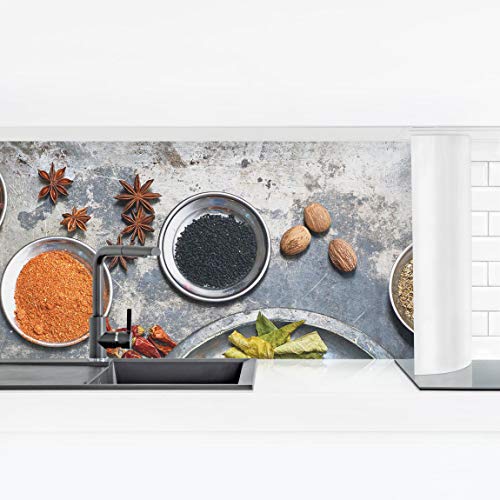 Bilderwelten Revestimiento Pared Cocina Auto-Adhesivo - Shabby Spice Plate Smart 90 x 315 cm