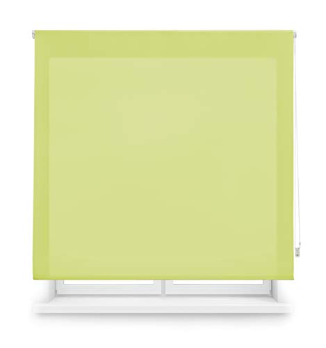 Blindecor Ara Estor enrollable translúcido liso, Verde pistacho, 80 x 175 cm (Ancho x Alto)
