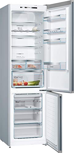 Bosch KGN39IJEA Serie 4 Vario Style - Frigorífico independiente/frontal de color intercambiable/A++ / 203 cm / 273 kWh/año/Inox-metallic / 279L / 87L congelador/NoFrost/VitaFresh