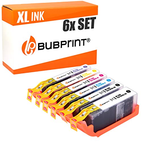 Bubprint 6 Cartuchos de Impresora Compatible con Canon PGI-550 580 CLI-551 581 PGI 580 CLI 581 XXL para Pixma ts8150 ts8151 ts8152 ts9150 ts9155 ts8100 ts9100 Series