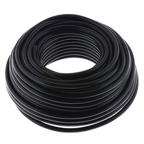 Cable de Altavoz (2 x 1,5 mm² – Negro – 25 m – CCA – Cable de instalación PA – Caja de Cable de Audio – Cable
