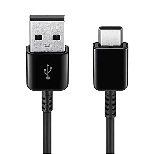 Cable Samsung Original Cable EP-DR140ABE de 80 CM (5V-2A | 9V-1.67A) para Samsung Galaxy S10, S10+, S10e, S9, S9+, A8, Note 8, Note 9, A20/e, A50, A505F/DS (Cable Tipo C, Negro)