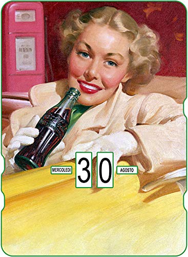 Calendario perpetuo Cocacola Vintage The White Woman