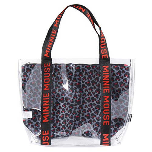 Cerdá Asas, Bolsa de Playa Transparente con Compartamento Interior Impreso de Minnie Mouse Unisex niños, Rosa, 33 cm Cerdá Asas, Bolsa de Playa Transparente con Compartamento Interior Impreso de Minnie Mouse Unisex niños, Rosa, 33 cm