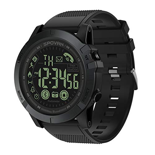 CHCUAN T1 Reloj Deportivo para Hombre, Digital, Resistente al Agua, podómetro, Contador de calorías, multifunción, Bluetooth, Reloj Inteligente