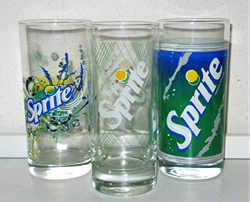 Cristal / Coca-Cola / Vasos de Colagbecher / Sprite / Original / Vaso de colección / Retro / Vintage