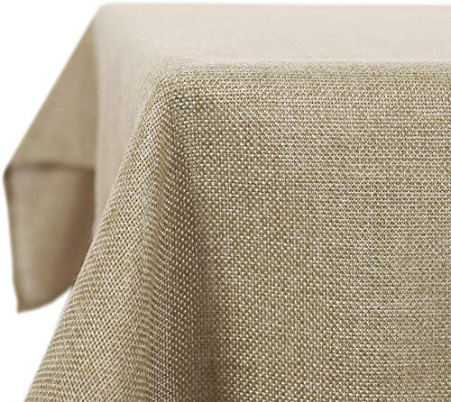 Deconovo Mantel Mesa Rectangular para Comedor Cocina o Salón Efecto Lino 137 x 200 cm Color Lino Deconovo Mantel Mesa Rectangular para Comedor Cocina o Salón Efecto Lino 137 x 200 cm Color Lino