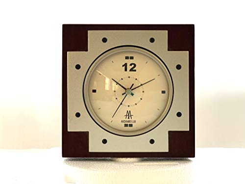Desconocido Reloj sobremesa, Color wenge con Cruz Plateada, Esfera 85mm