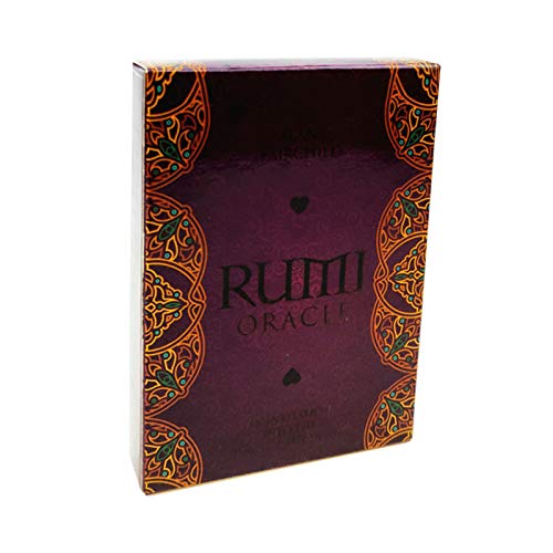 DFFH Tarot Cards Rumi Oracle Cards,44 Destiny Adivinación Tarot Inglés para principiantes y lectores expertos