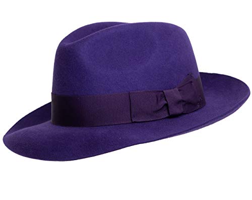DH Hecho a mano Fedora Fieltro Trilby Sombrero con ala más ancha 100% lana Nuevo DH Hecho a mano Fedora Fieltro Trilby Sombrero con ala más ancha 100% lana Nuevo