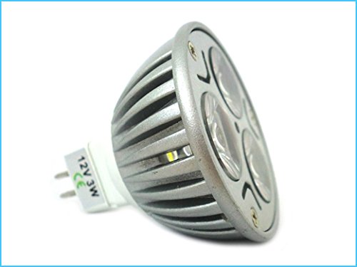 Dicroica Lámpara LED MR16 GU5.3 3W 3X1W 12V Color Naranja Amarillo