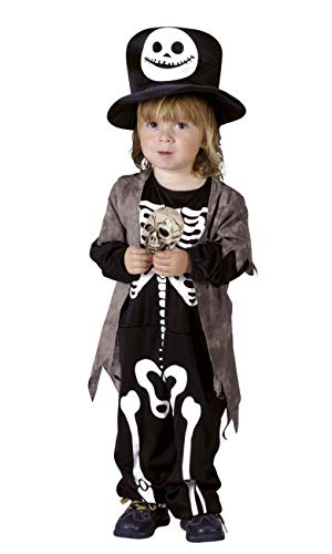 Disfraz esqueleto de la noche niño Halloween 3 a 4 años