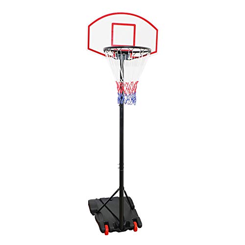 Display4top réglable 179–209 cm – Panier de basket-ball Portable Système de filet sur roues