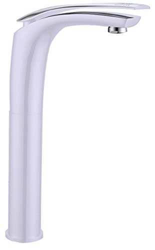 DP Grifería - Grifo monomando de lavabo alto en color blanco,modelo Abeto