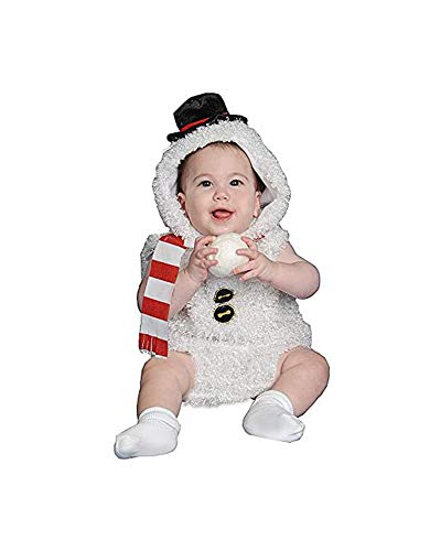 Dress Up America-Adorable Disfraz de Hombre de Nieve Bebé-Talla 6-12 Meses, Color 1, (Peso: 7-9,5 kg, Altura: 61-71 cm) (361-6-12)