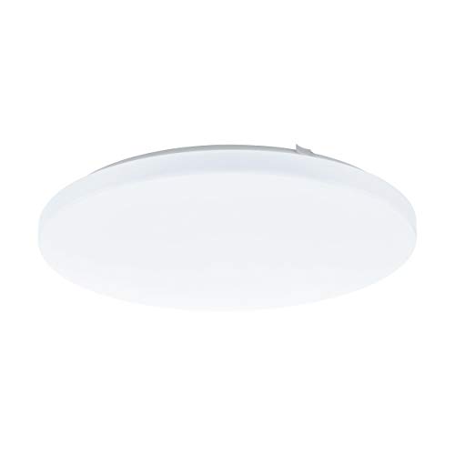 Eglo Frania - Lámpara de techo LED (1 foco, acero, plástico, diámetro: 43 cm), color blanco