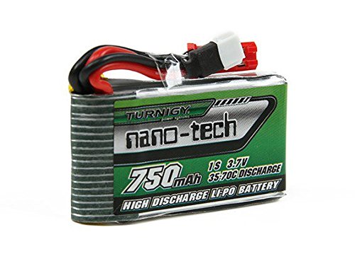Eibl Turnigy Nano Tech - Batería de polímero de litio (750 mAh, 35C-70C, V120D02S, QR, Infra, QR W100S, SYMA X5C, etc.)