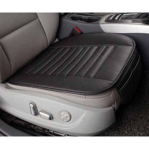 ele ELEOPTION Cojín universal para asiento de coche, de carbón vegetal de bambú, para las cuatro estaciones, cómodo y transpirable, protección para silla de oficina, asiento de coche (negro) ele ELEOPTION Cojín universal para asiento de coche, de carbón vegetal de bambú, para las cuatro estaciones, cómodo y transpirable, protección para silla de oficina, asiento de coche (negro)
