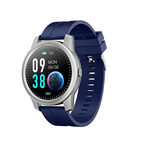 ELEPHONE Reloj Inteligente, Smartwatch Hombre de IP67 360x360PX Rastreador de Actividad Impermeable, Monitor de Frecuencia Cardíaca, Contador de Calorías, para Más de Android4.4, IOS8.2