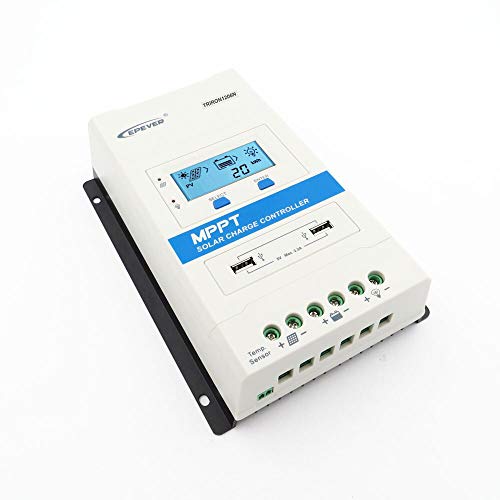 EPEVER® Triron1206N MPPT - Regulador de carga solar (10 A, detección automática, 12/24 V, voltaje de entrada máximo 60 V)