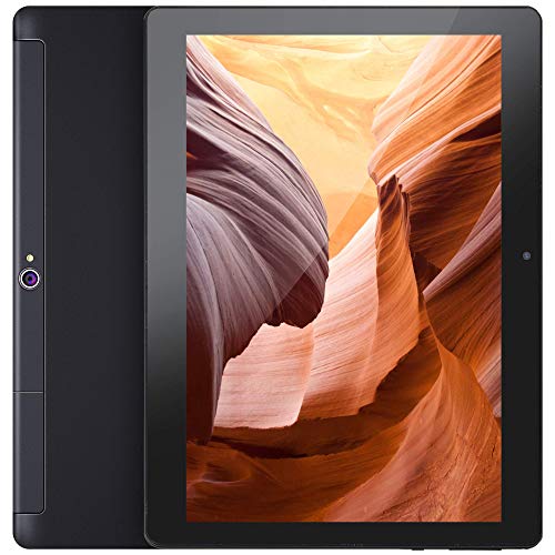 FGZ Tableta X10 Pro 10.1’’ Tableta con Android 10.0, 4 RAM/64GB ROM Ampliable hasta 128 GB Ultra-Rápido con 4G LTE Dual SIM & Tarjeta TF, WiFi Bluetooth, Negro