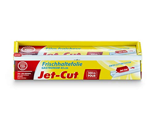 Film de plástico para cortar Jet-Cut, hostelería 45cm x 300m, PVC transparente