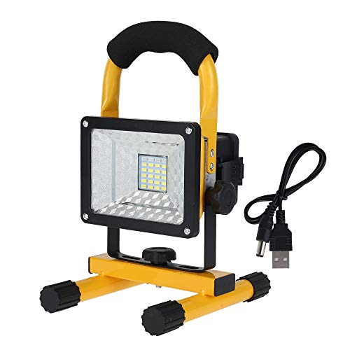 Foco LED Recargable Luz de Trabajo USB Portátil Recargable 3 Modo 50W a Prueba de Agua Impermeable para Exteriores para Obra/Garaje