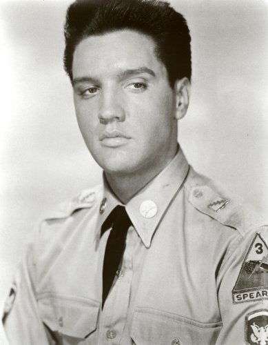 Fotos militares de Elvis Presley en el ejército 2 estrellas de rock de Estados Unidos 20 x 25 cm