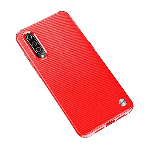 Funda Xiaomi Mi 9 Smartphones, Carcasa Silicona Suave, Anti-rasguños Protección Teléfono Case Simple Fácil de Instalar para Xiaomi Mi CC9 / Mi CC9e (Xiaomi Mi 9, Rojo)