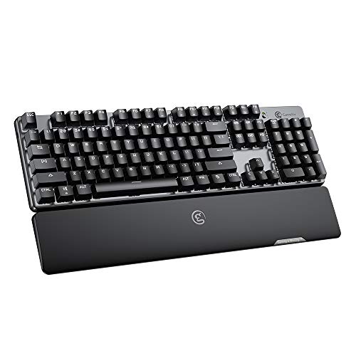 GameSir GK300 Teclado mecánico para juegos mecánico, TTC Switches azul, teclado mecánico inalámbrico de 2,4 GHz, teclado gamers mecánico con retroiluminación LED para Windows PC/MacOS – Plug & Play