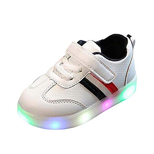 Hanyixue LED Zapatos de Verano Zapatillas Deportivas para niños Toddler Kids Zapatos de niña Flower Zapatillas Luminosas LED con Zapatos 1-6 años (27 EU, Negro)