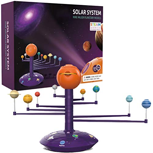 HEITIGN Kit De Modelo De Planetario del Sistema Solar, Kit De Descubrimiento De Ciencia De Bricolaje, Sistema Solar 3D, Modelo Astronómico, Seguridad, Juguetes Tecnológicos para Niños