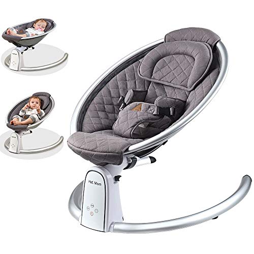Hot Mom Columpio portátil para bebé, color gris oscuro 2021