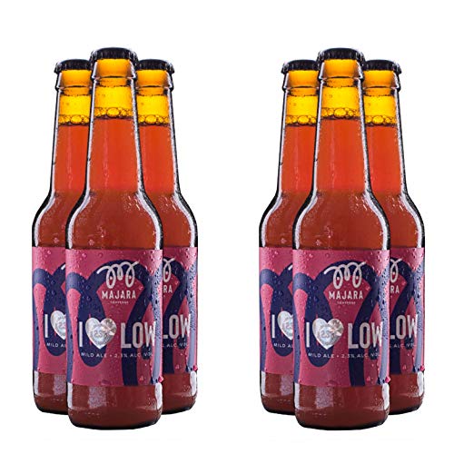 I LOVE LOW - 2.3% vol - BAJO CONTENIDO EN ALCOHOL - 12 x 33cl - Pack cervezas artesanas de estilo Mild Ale