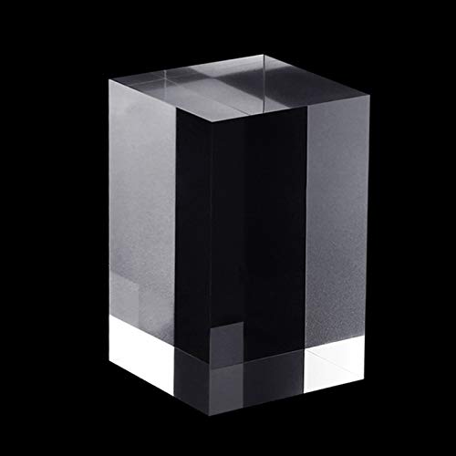 JKGHK Expositor Soporte de Acrílico Soporte de Exhibición Transparente de Cubo, Adecuado para Exhibir Cosméticos,Height:12cm