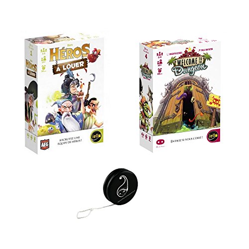 Juego de 2 juegos: héroes de alquiler + Welcome to the Dungeon + 1 Yoyo Blumie. Juego de 2 juegos: héroes de alquiler + Welcome to the Dungeon + 1 Yoyo Blumie.