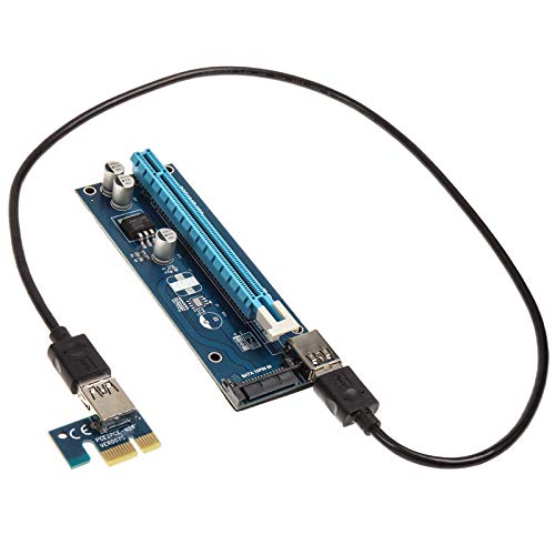 Kolink PCI-E x1 auf x16 Powered Riser Card Minería/Render-Kit SATA - 60cm