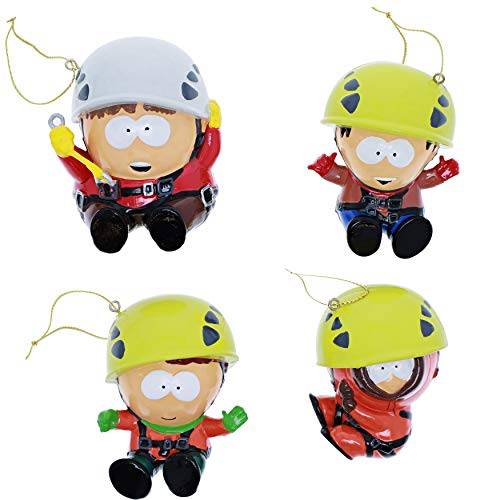 Kurt Adler South Park Blow Mold Christmas Tree Ornaments (3 Inches, 4-Pack)