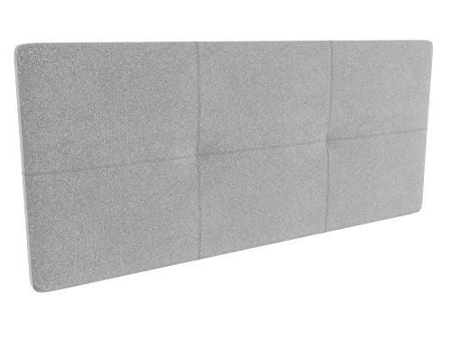 LA WEB DEL COLCHON - Cabecero tapizado Andrea para Cama de 150 (160 x 70 cms) Gris Claro Textil Suave LA WEB DEL COLCHON - Cabecero tapizado Andrea para Cama de 150 (160 x 70 cms) Gris Claro Textil Suave