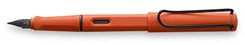 LAMY Safari 041 – Pluma estilográfica moderna en color terracota con mango ergonómico y diseño atemporal – pluma M