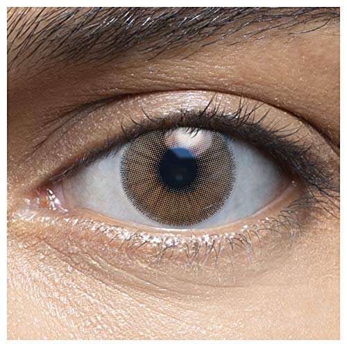 LENSART I Lentes de Contacto MOSCADA MARRÓN 1 Par 2 Piezas I 0.00 Dioptrías sin dioptrías I Diámetro 14.00 I Blandos | Ojos Lentillas de Naturales Colores Azul, Blanco, Grises Marron