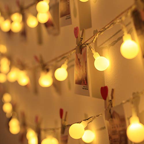 Lepro Cadena de Luces con Enchufe 10m 100 LED Blanco Cálido 3000K Guirnalda de Luces Impermeable 8 Modos Luz Guirnaldas Luminosas Decorativas para Exterior y Interior, Jardín, Boda, Arbol de Navidad