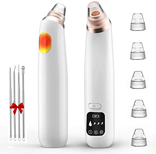 Limpiador de Poros,Succionador de Puntos Negros Quita Espinillas y Puntos Negros con Pantalla LED,USB Recargable Facial Limpiador Poros Aspirador Puntos Negros Eléctrico Blackhead Remover Extractor Limpiador de Poros,Succionador de Puntos Negros Quita Espinillas y Puntos Negros con Pantalla LED,USB Recargable Facial Limpiador Poros Aspirador Puntos Negros Eléctrico Blackhead Remover Extractor