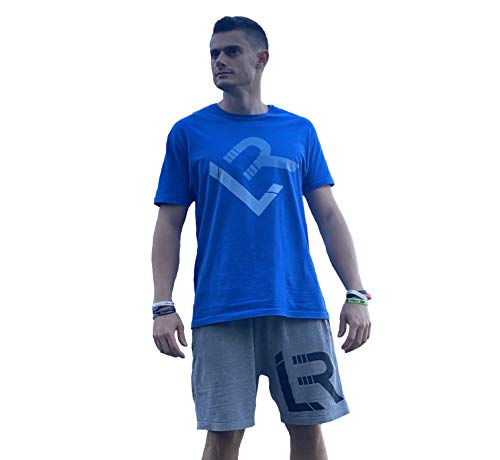Linea Recta Camiseta Corta LR 2019 (Triple Azul, S)